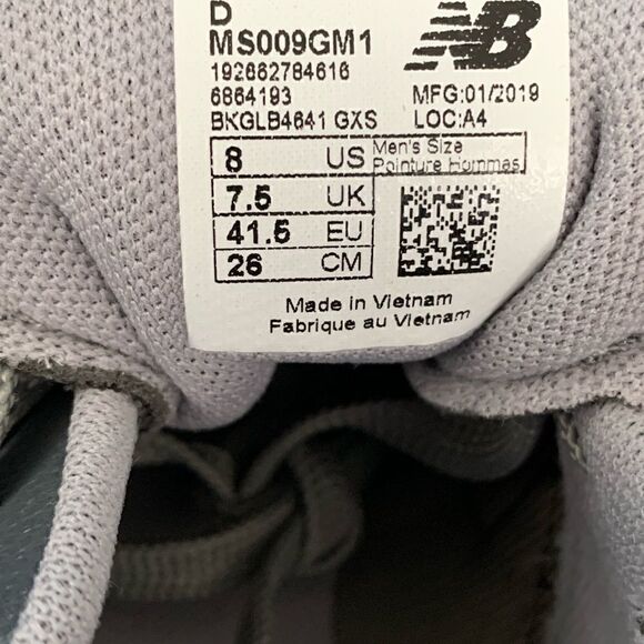 NEW BALANCE COMFORT INSERT Men Shoes Size 8 D MS009GM1 Grey, - Picture 8 of 8